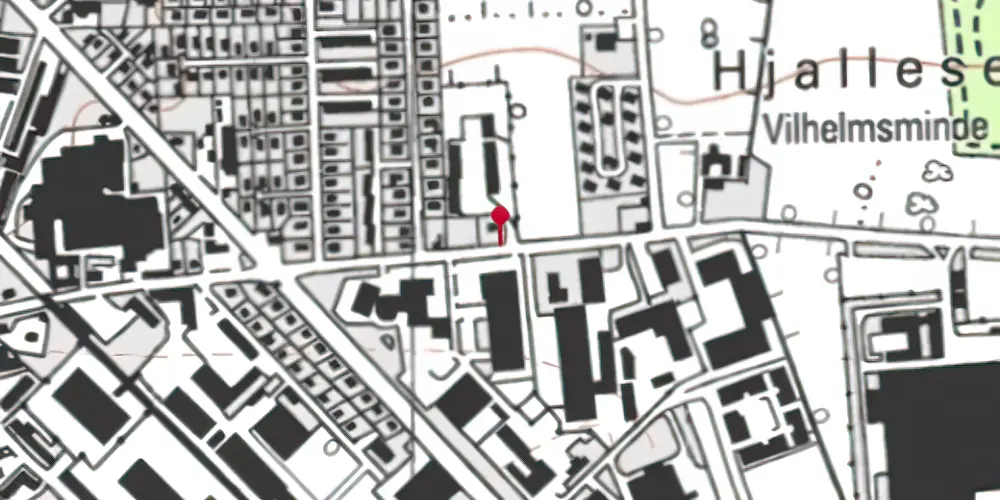 Historisk kort over Hestehaven Letbanestation Historisk kort over Hestehaven Letbanestation