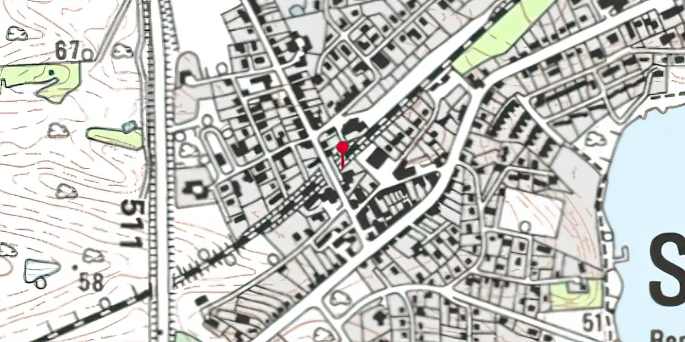 Historisk kort over Stilling Trinbræt