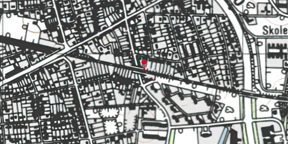 Historisk kort over Jerne Trinbræt