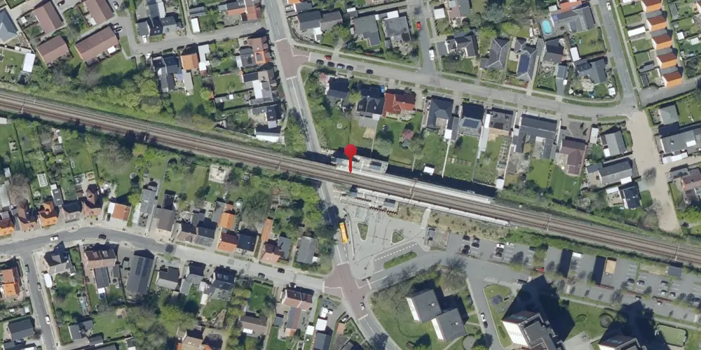 Historisk kort over Jerne Trinbræt