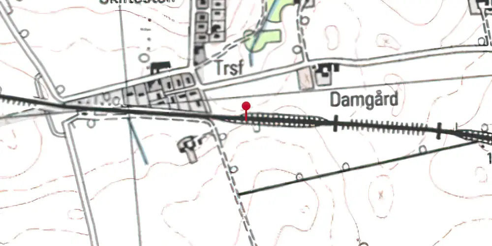 Historisk kort over Vinge S-togstrinbræt Historisk kort over Vinge S-togstrinbræt