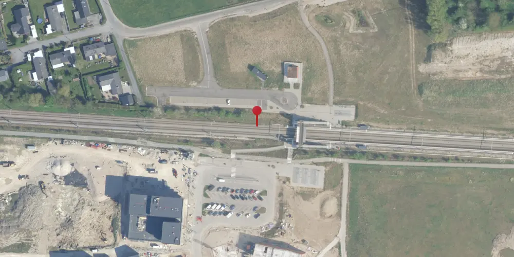 Historisk kort over Vinge S-togstrinbræt Historisk kort over Vinge S-togstrinbræt