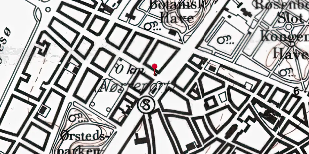 Historisk kort over Nørreport Metrostation Historisk kort over Nørreport Metrostation