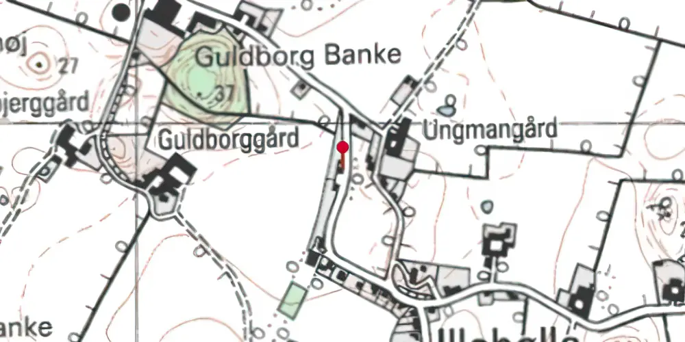 Historisk kort over Illebølle Station