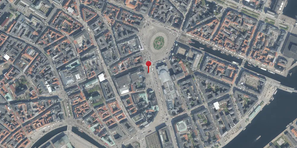 Historisk kort over Kongens Nytorv Metrostation