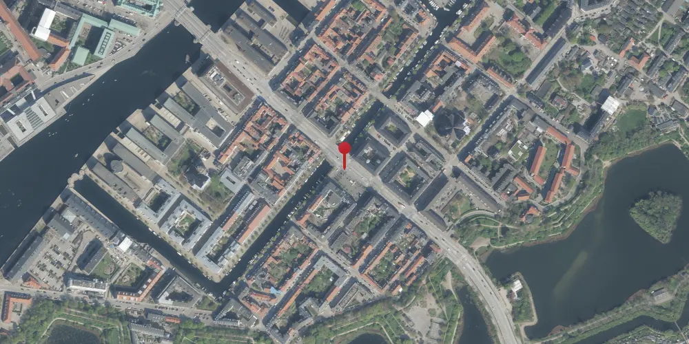 Historisk kort over Christianshavn Metrostation