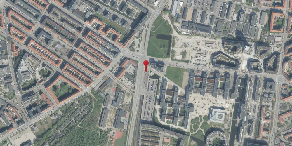 Historisk kort over Islands Brygge Metrostation