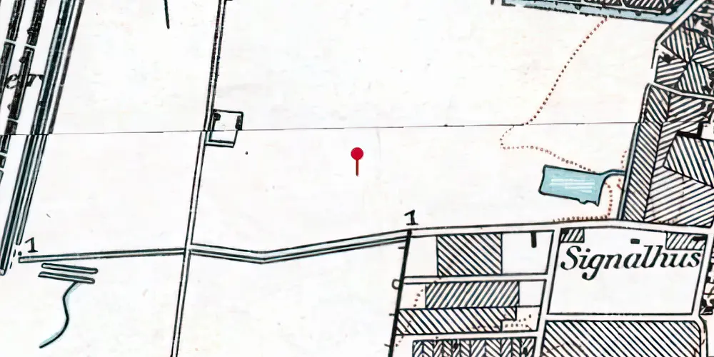 Historisk kort over DR Byen Metrostation Historisk kort over DR Byen Metrostation