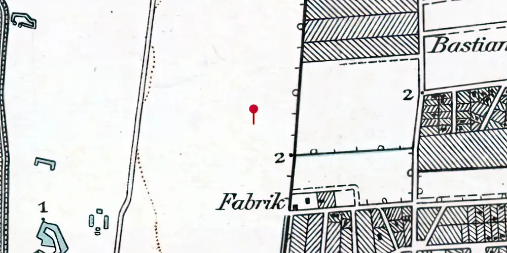 Historisk kort over Sundby Metrostation Historisk kort over Sundby Metrostation