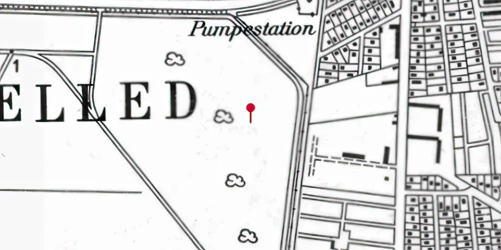 Historisk kort over Bella Center Metrostation Historisk kort over Bella Center Metrostation