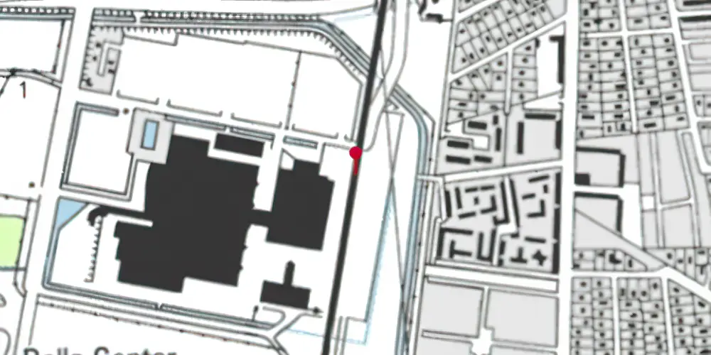 Historisk kort over Bella Center Metrostation Historisk kort over Bella Center Metrostation