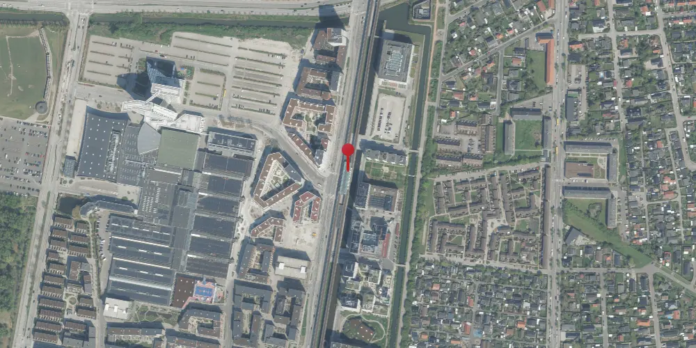 Historisk kort over Bella Center Metrostation Historisk kort over Bella Center Metrostation