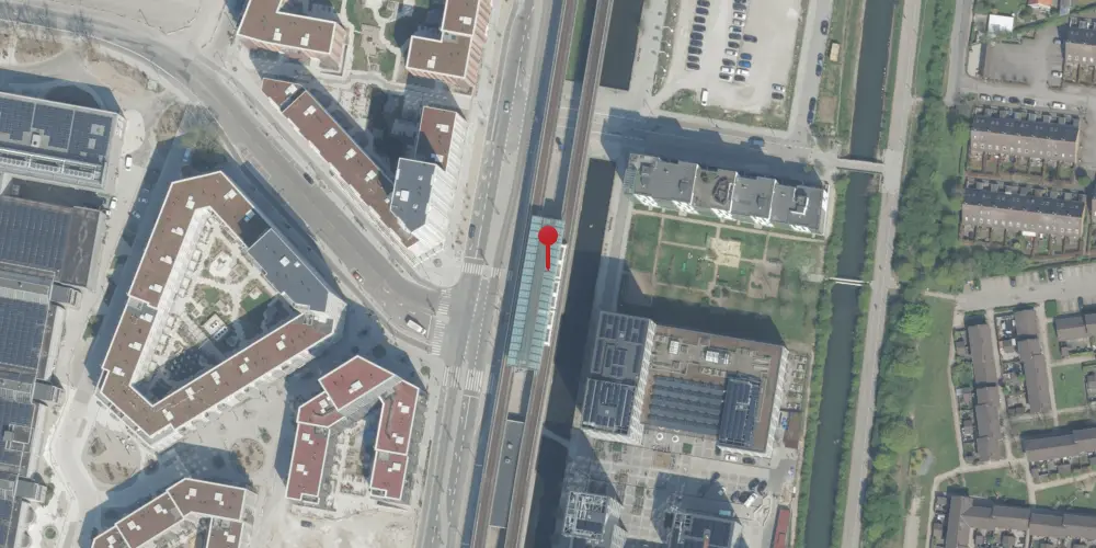 Historisk kort over Bella Center Metrostation Historisk kort over Bella Center Metrostation