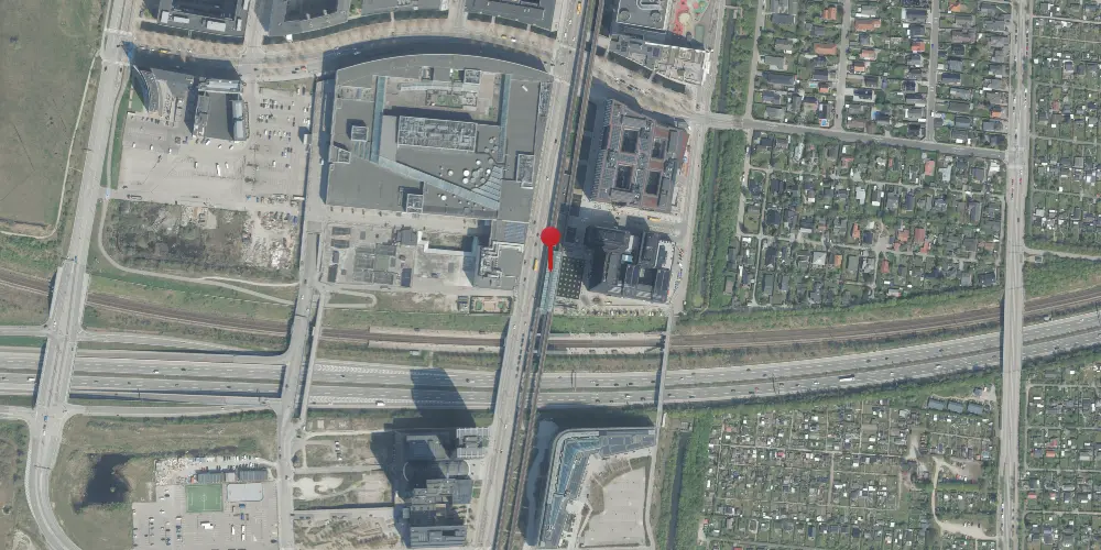 Historisk kort over Ørestad Metrostation