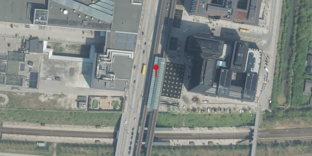 Historisk kort over Ørestad Metrostation