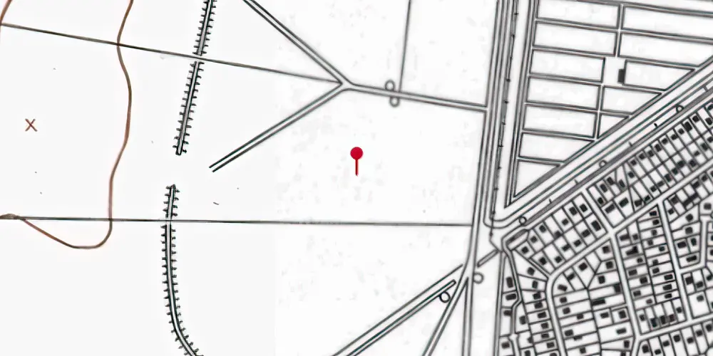 Historisk kort over Vestamager Metrostation