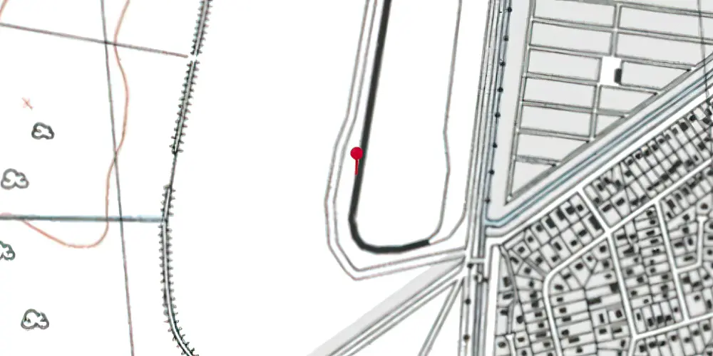 Historisk kort over Vestamager Metrostation