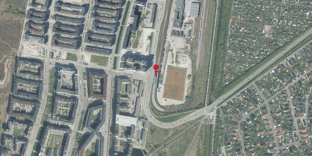 Historisk kort over Vestamager Metrostation