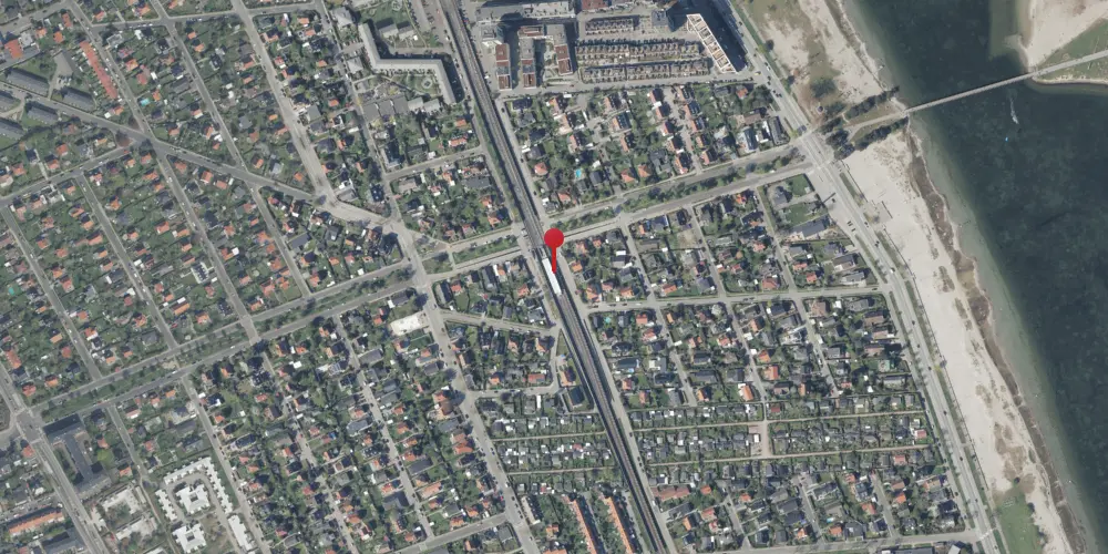 Historisk kort over Amager Strand Metrostation Historisk kort over Amager Strand Metrostation