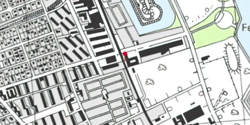 Historisk kort over Femøren Metrostation Historisk kort over Femøren Metrostation