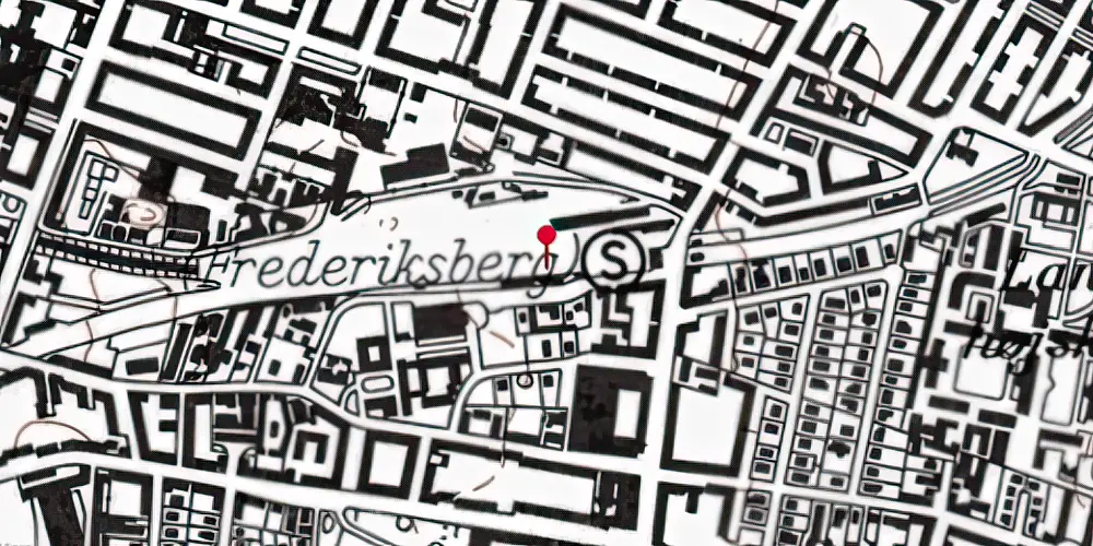 Historisk kort over Frederiksberg Metrostation Historisk kort over Frederiksberg Metrostation