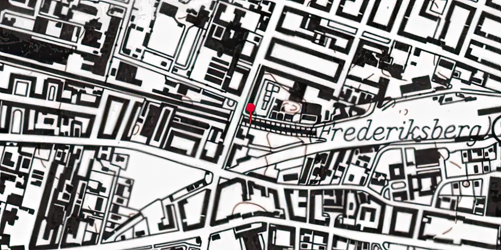 Historisk kort over Fasanvej Metrostation Historisk kort over Fasanvej Metrostation