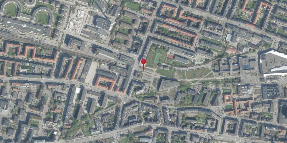 Historisk kort over Fasanvej Metrostation Historisk kort over Fasanvej Metrostation