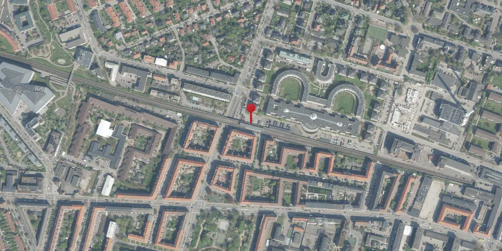 Historisk kort over Lindevang Metrostation