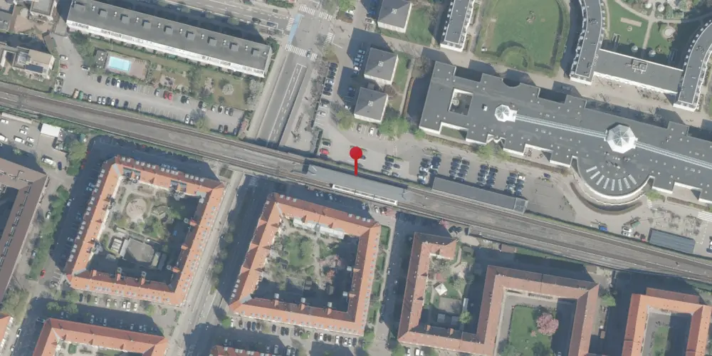 Historisk kort over Lindevang Metrostation