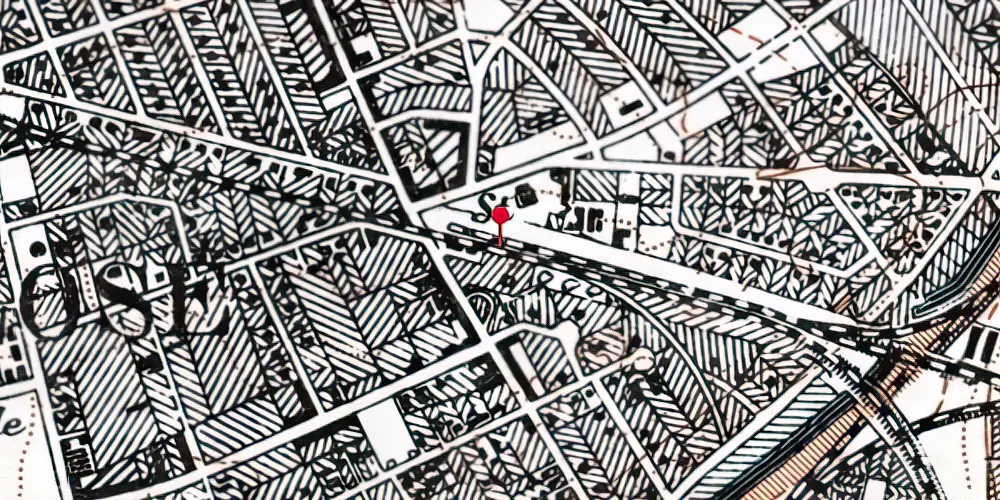 Historisk kort over Vanløse Metrostation Historisk kort over Vanløse Metrostation