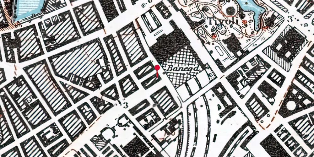 Historisk kort over København H Metrostation