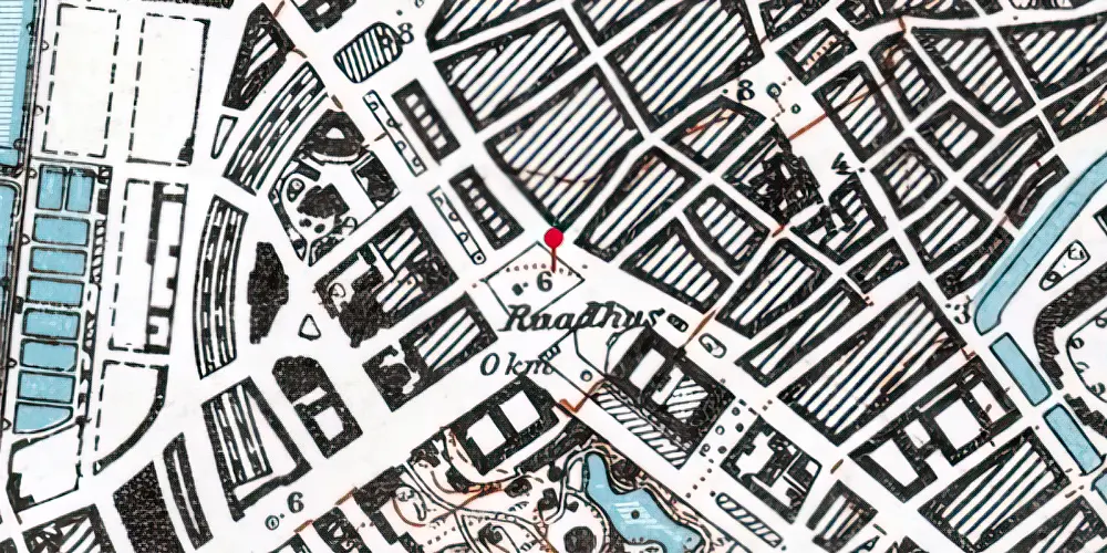 Historisk kort over Rådhuspladsen Metrostation Historisk kort over Rådhuspladsen Metrostation