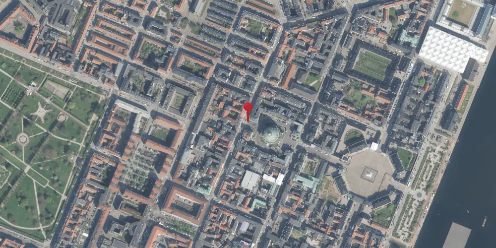 Historisk kort over Marmorkirken Metrostation