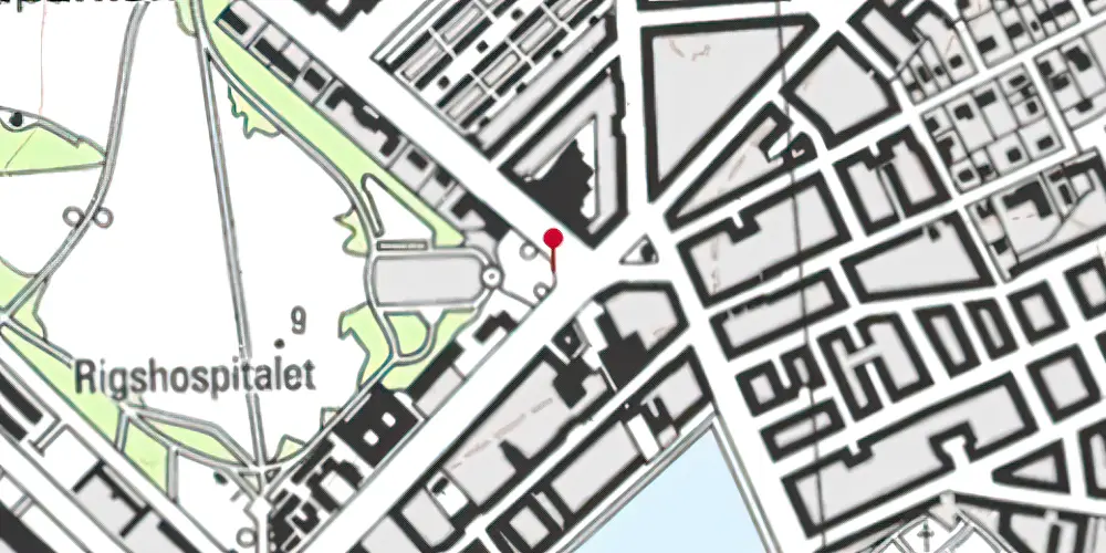 Historisk kort over Trianglen Metrostation