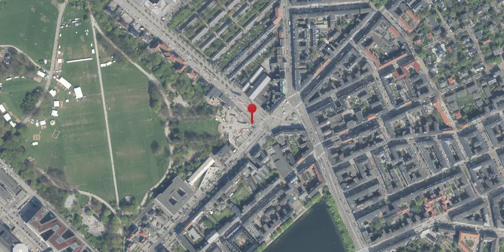 Historisk kort over Trianglen Metrostation