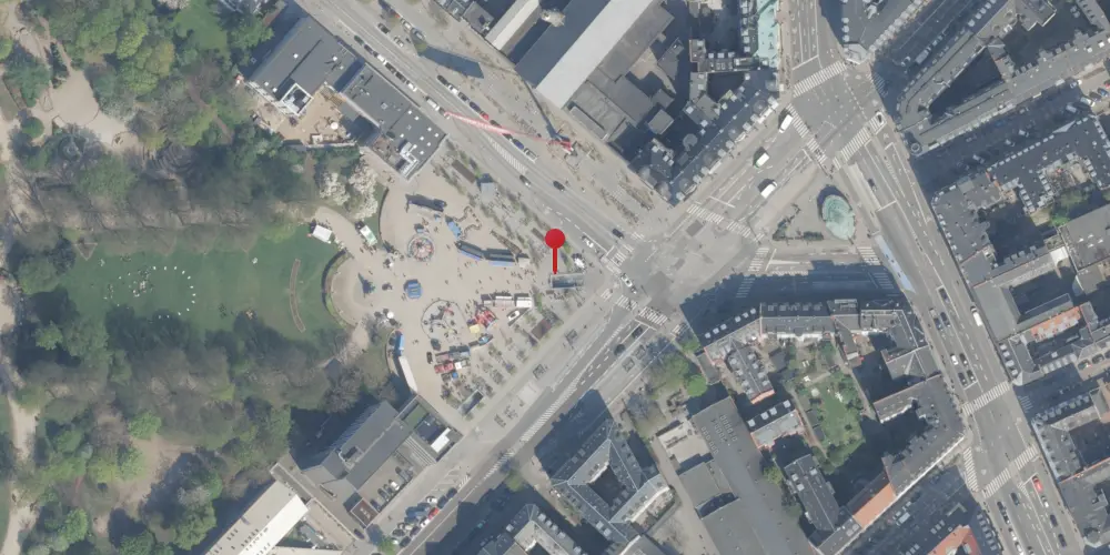 Historisk kort over Trianglen Metrostation