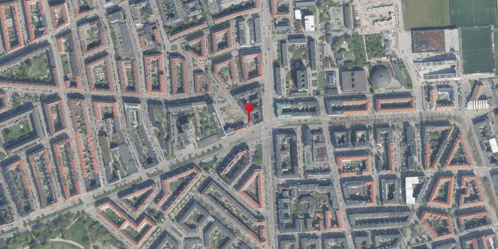 Historisk kort over Poul Henningsens Plads Metrostation