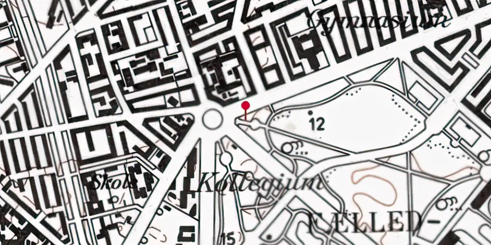 Historisk kort over Vibenshus Runddel Metrostation