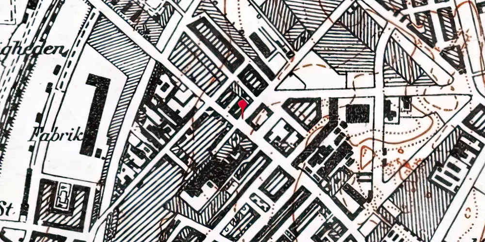 Historisk kort over Skjolds Plads Metrostation Historisk kort over Skjolds Plads Metrostation