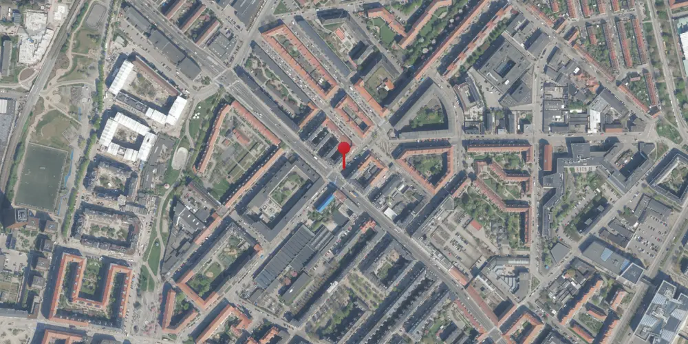 Historisk kort over Skjolds Plads Metrostation Historisk kort over Skjolds Plads Metrostation