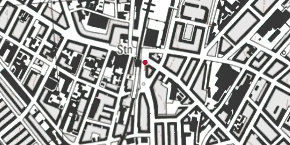 Historisk kort over Nørrebro Metrostation Historisk kort over Nørrebro Metrostation