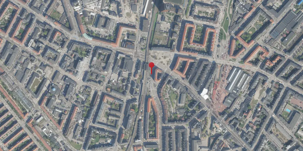 Historisk kort over Nørrebro Metrostation Historisk kort over Nørrebro Metrostation