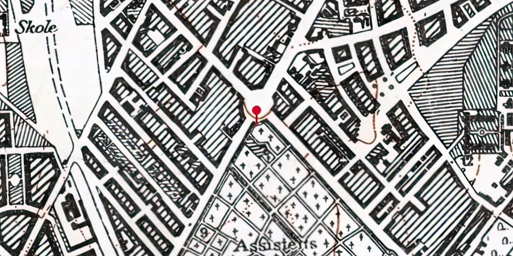 Historisk kort over Nørrebros Runddel Metrostation Historisk kort over Nørrebros Runddel Metrostation