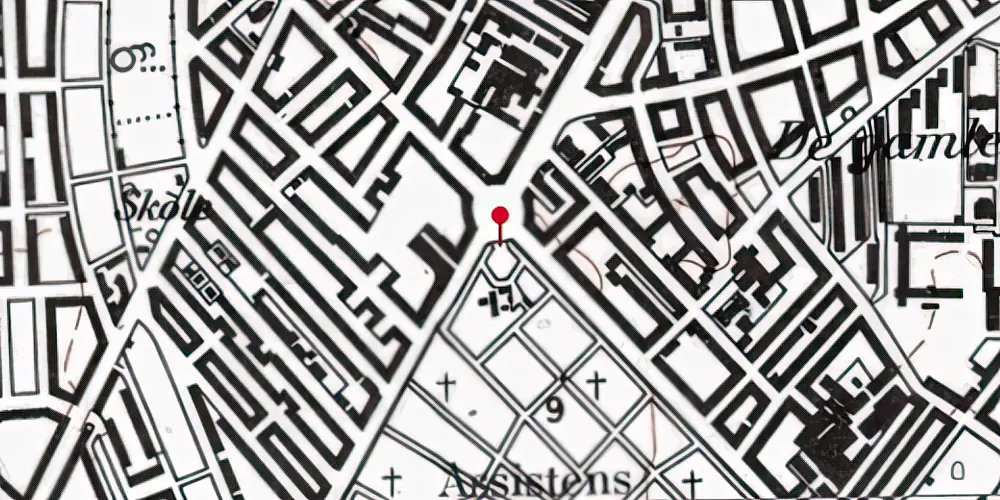 Historisk kort over Nørrebros Runddel Metrostation Historisk kort over Nørrebros Runddel Metrostation