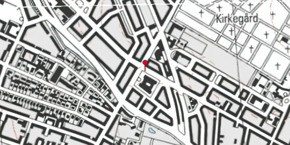 Historisk kort over Nuuks Plads Metrostation