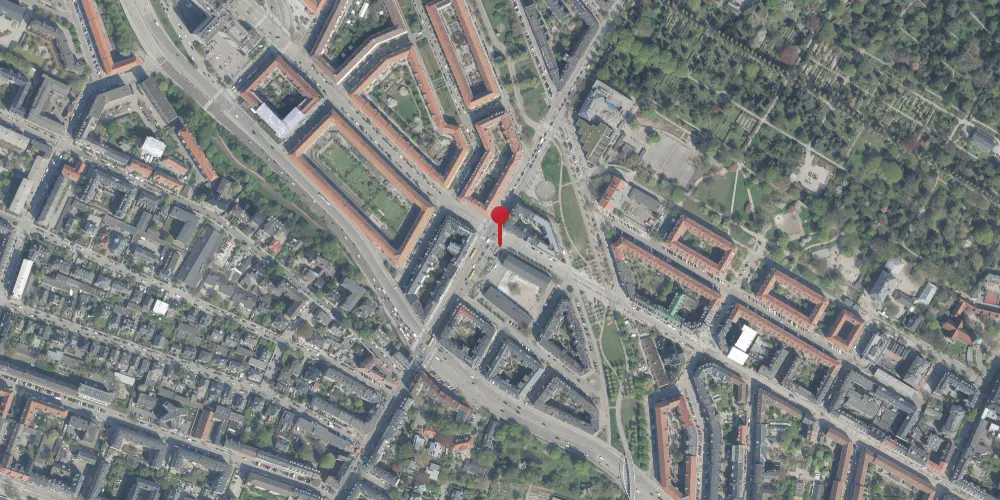 Historisk kort over Nuuks Plads Metrostation