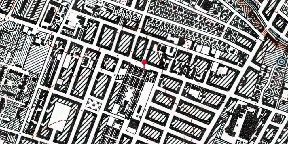 Historisk kort over Aksel Møllers Have Metrostation