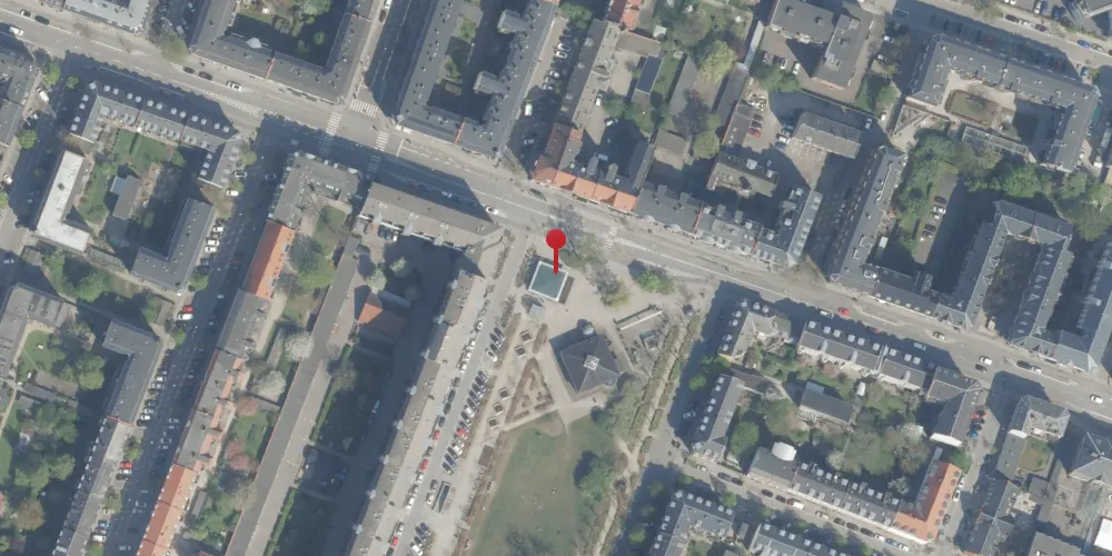 Historisk kort over Aksel Møllers Have Metrostation