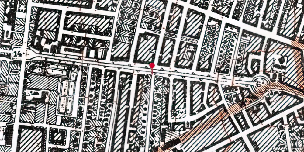 Historisk kort over Frederiksberg Allé Metrostation Historisk kort over Frederiksberg Allé Metrostation