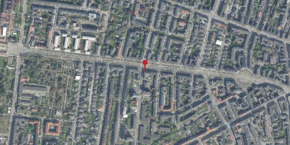 Historisk kort over Frederiksberg Allé Metrostation Historisk kort over Frederiksberg Allé Metrostation